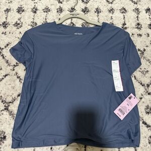 Boxy Blue Short Sleeve T-Shirt